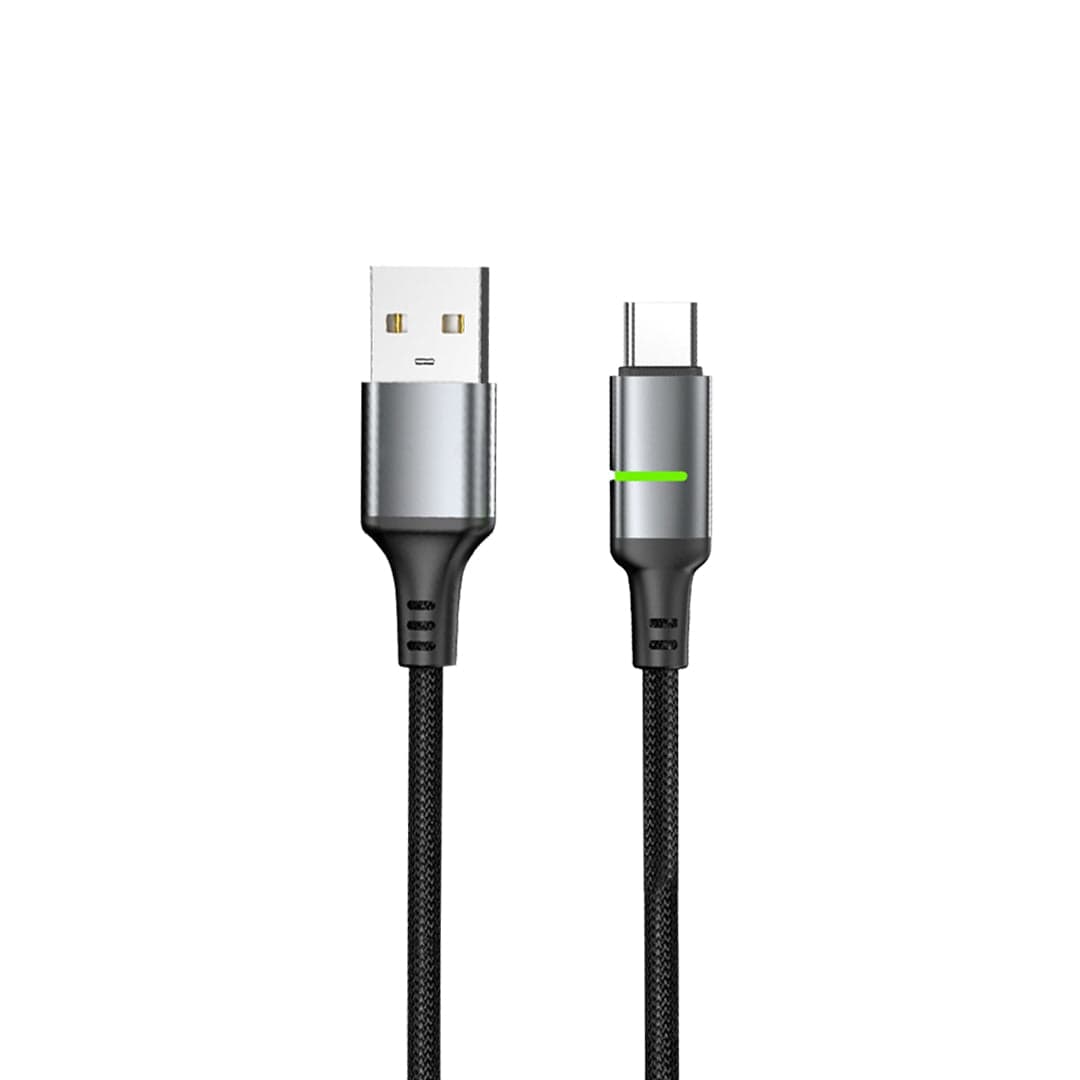 Kanget USB-A to USB-C Braided Cable with LED Indicator