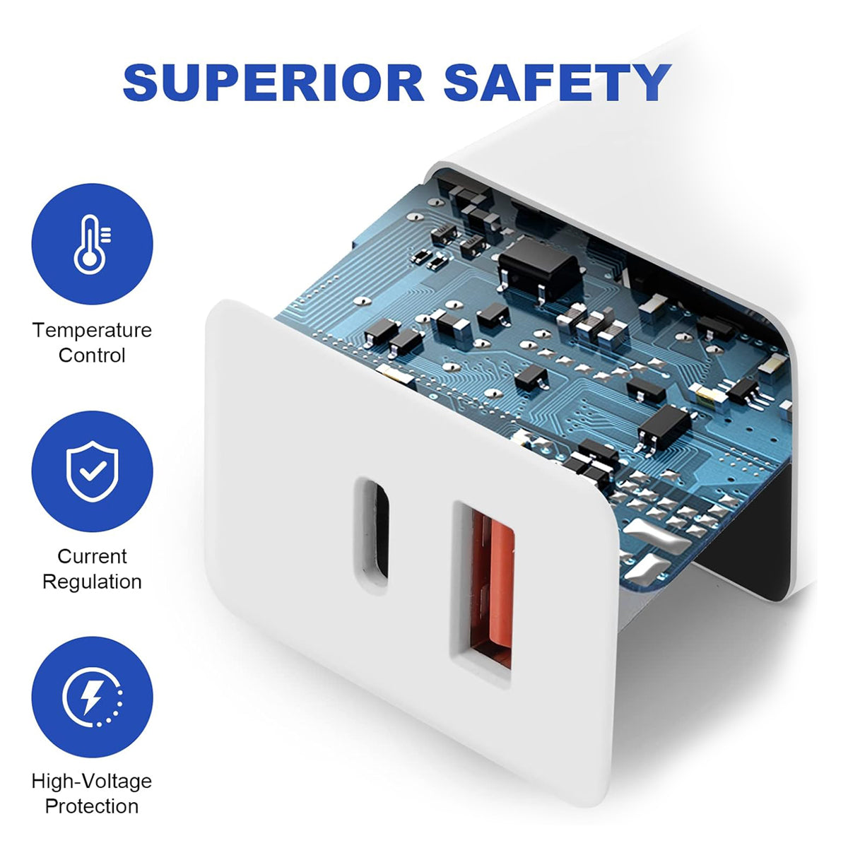 Kanget 20W Dual-Port USB-C PD & USB-A Charger — view 3