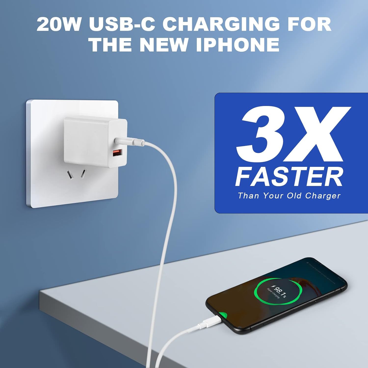 Kanget 20W Dual-Port USB-C PD & USB-A Charger — view 4