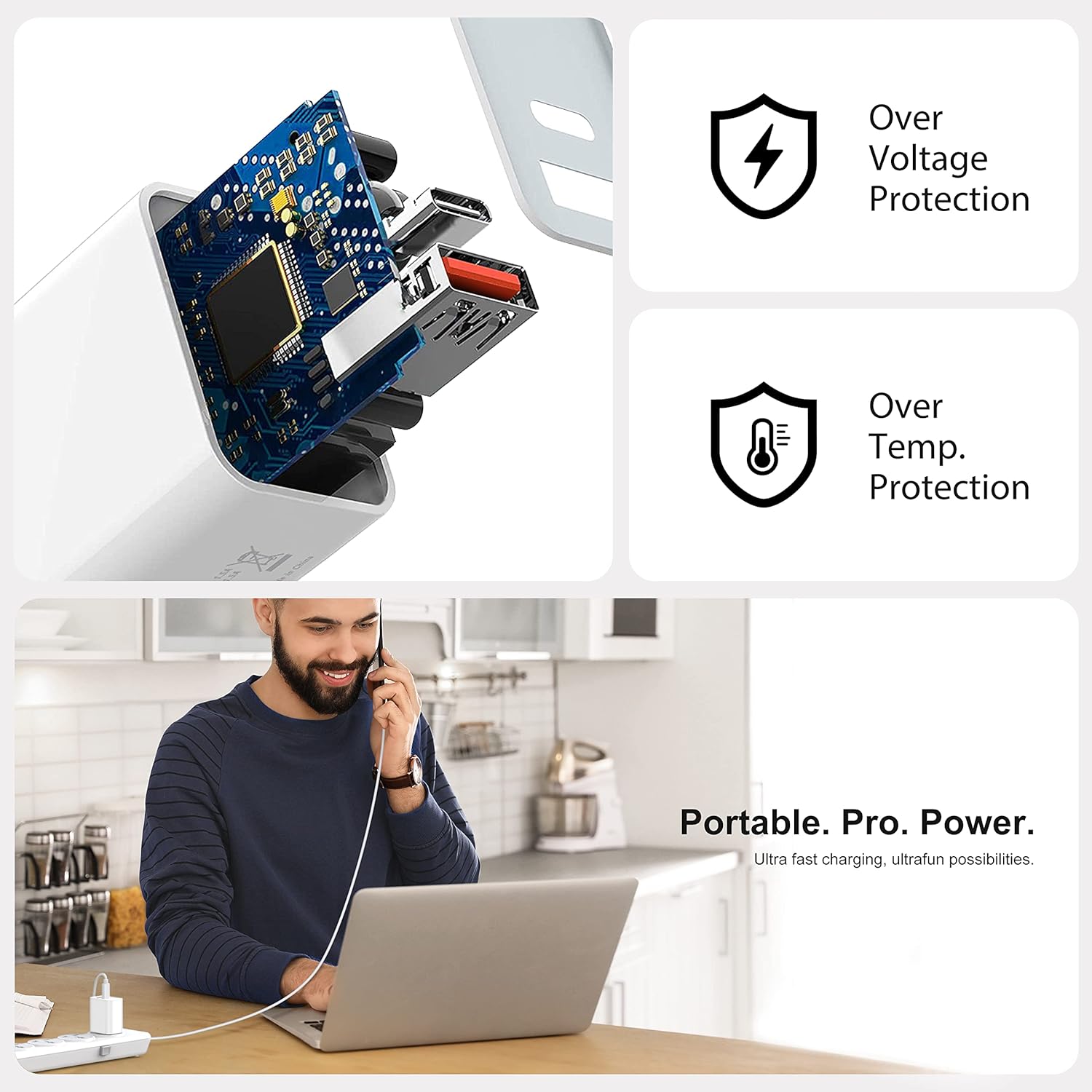 Kanget 20W Dual-Port USB-C PD & USB-A Charger — view 8